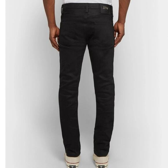 Jean Shop Jim Stretch Selvedge Jeans in Raw Black Size 33